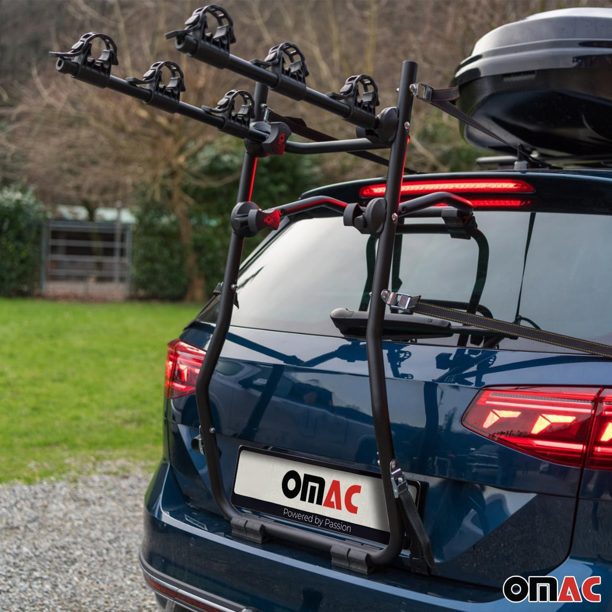 3 Bike Rack Carrier Hitch Mount for Subaru XV Crosstrek 2013-2015 Steel Black