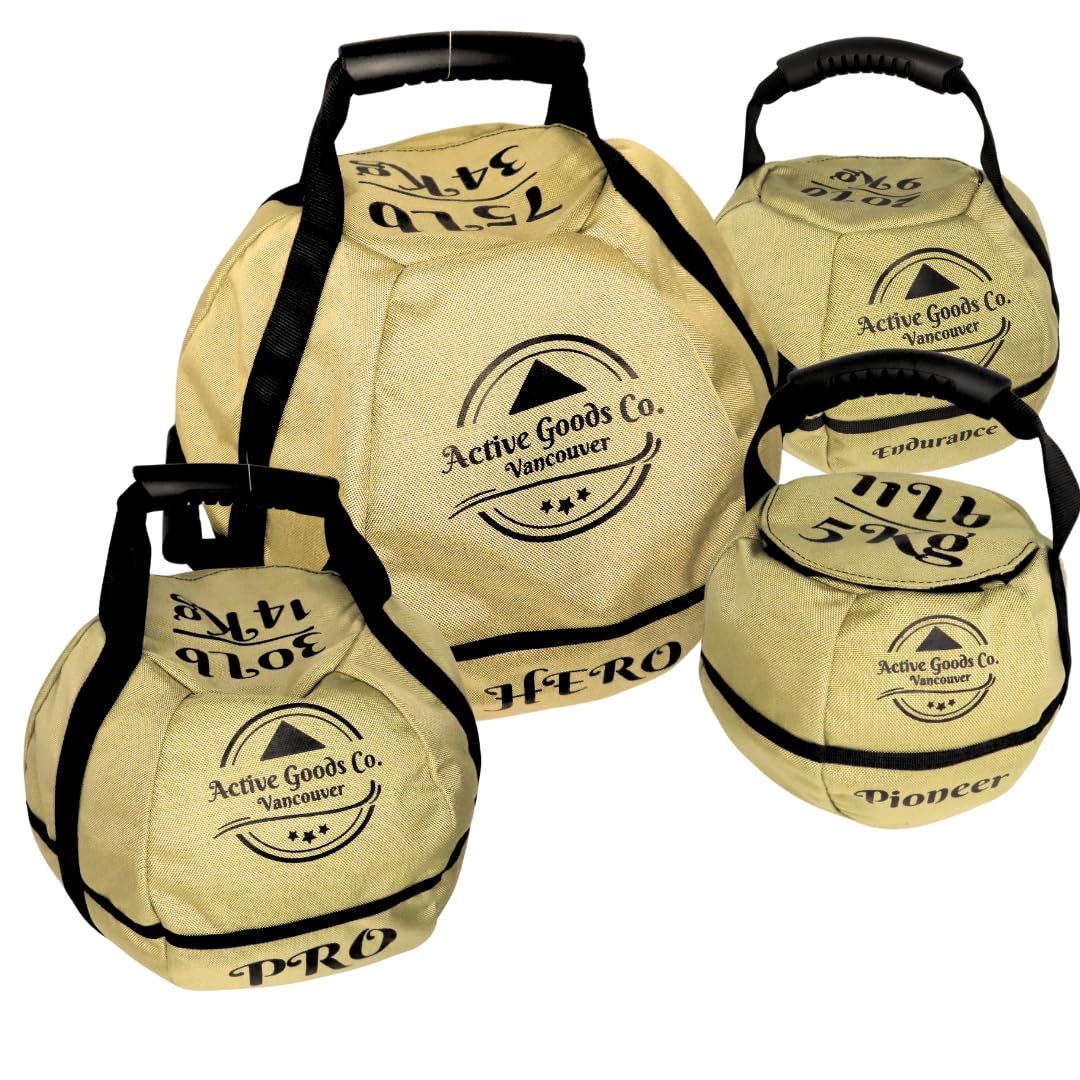ActiveGoodsCo. Kettlebell Sandbag for fitness workout, different sizes Up to 75lb.