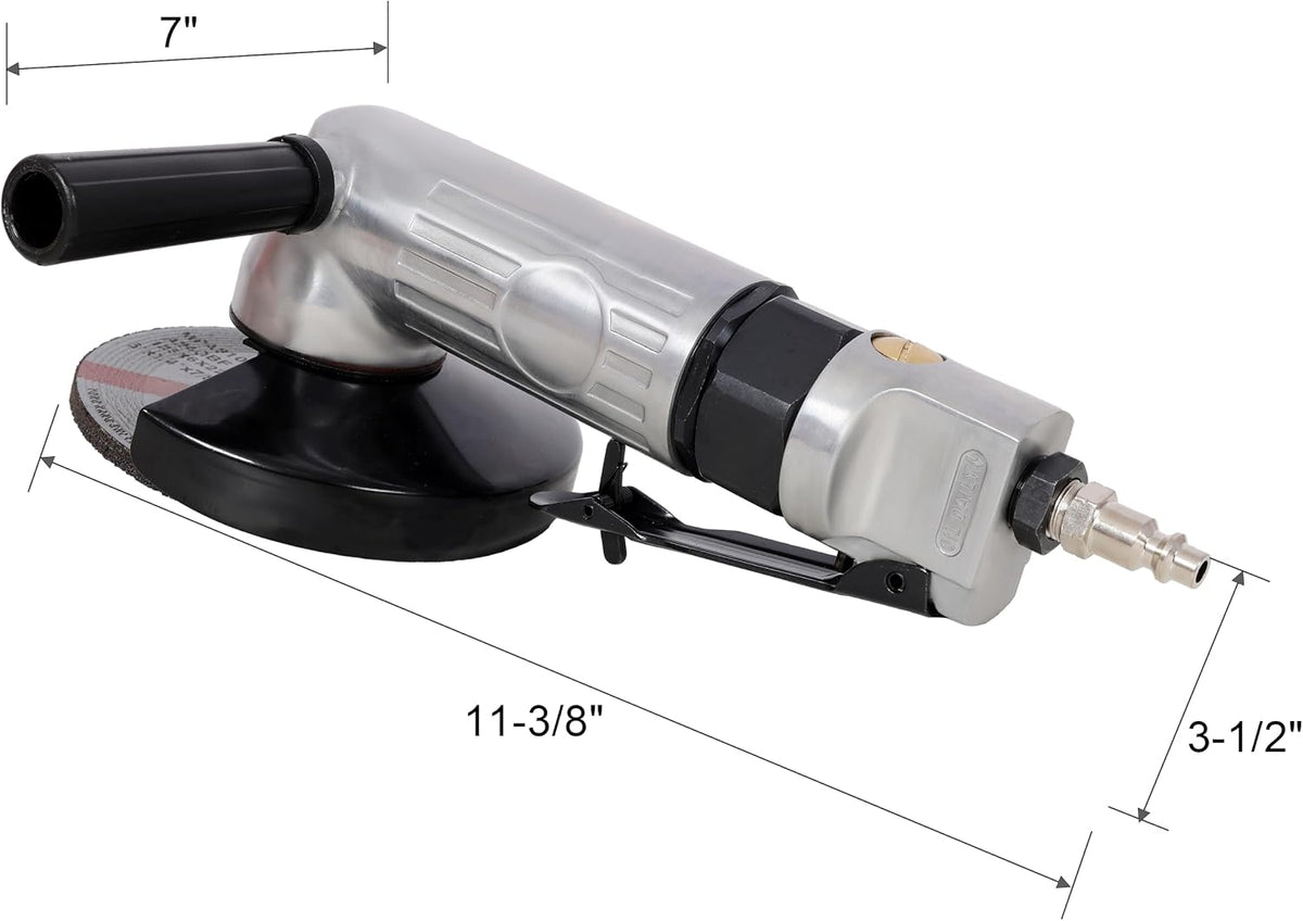 5 Inch Air Angle Grinder, 11,000 RPM