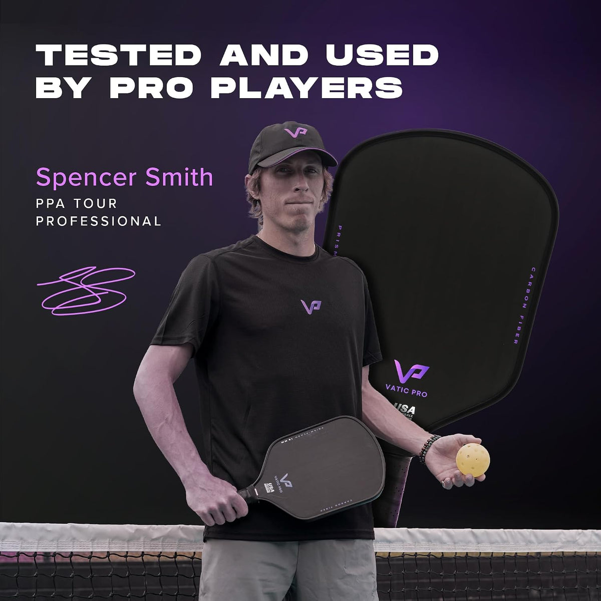 Vatic Pro Prism Carbon Fiber 16mm - Foam Injected Walls - Includes Paddle Cover