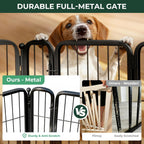 FXW Dog Gate, Extra Wide Adjustable for Openings Up to 165", 32" H