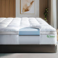 Viscosoft 4 Inch Hybrid Mattress Topper Full - Memory Foam & Pillow Top