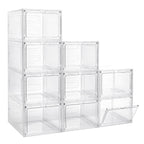 LXLXXL 18 Pack Storage Bins with Lids, 19 Qt Stackable Clear Storage Box
