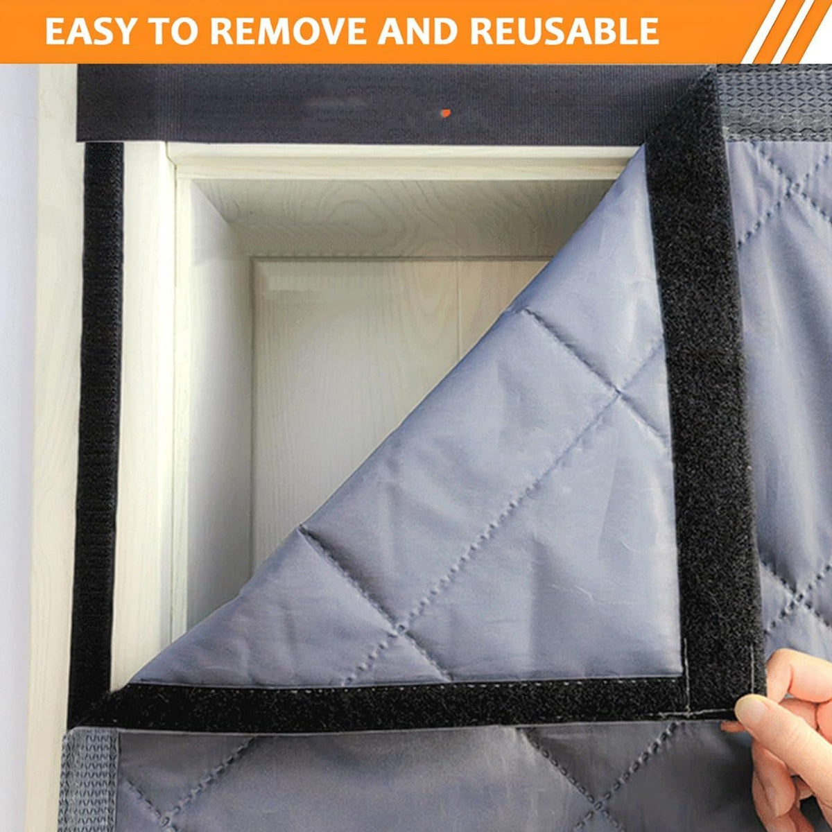 Winter Window Insulation Kit, 20" 28" 36" 48" 79" Cotton Insulated Curtains for Winter Window Insulation Cover, Thermal Window Cover for Winterizing Bedroom Attic RV Garage(Black,63x114in/160x290cm)