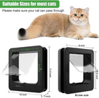 Automatic Pet Door with Microchip Technology Includes 2 Sensor Collars and Remote Ideal for Cats and Small Dogs