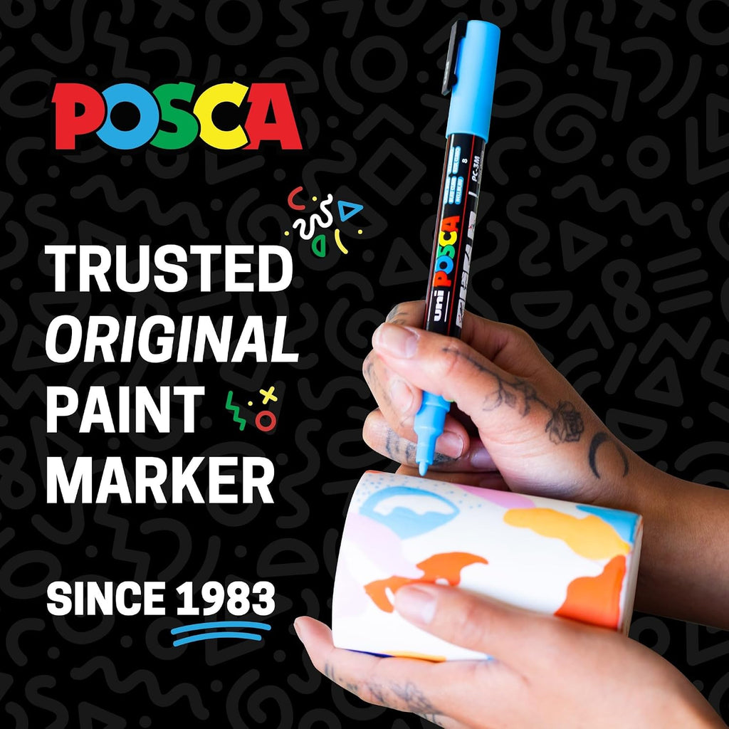 posca® PC-5M Water-Based Acrylic Paint Markers, Medium Tip, 48 Count