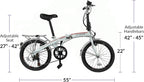 Xspec 20" 7 Speed Folding Compact City Commuter Bike (NOT an Electric Bike)