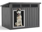 VIXZEN Dog House Outdoor & Indoor, Medium Size, Black