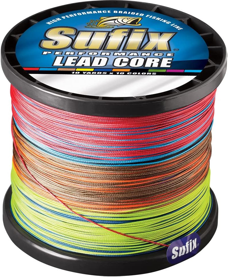 Sufix Performance Lead Core Fishing Line, 36 lb, Metered Depth-Control Trolling Line for Walleye and Salmon, 600 Yards
