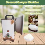 Coconut Scraper Grater, Coconut Processing Machine, 3 Speeds Adjustable, Commercial Electric Coconut Meat Removal Tool