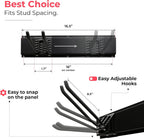 TIDYME Garage Tool Organizer Wall Mount, 96", 6 Racks 12 Hooks, 600 lbs