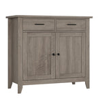 HORSTORS Farmhouse Kitchen Storage Cabinet, Small Buffet, Coffee Bar, Black