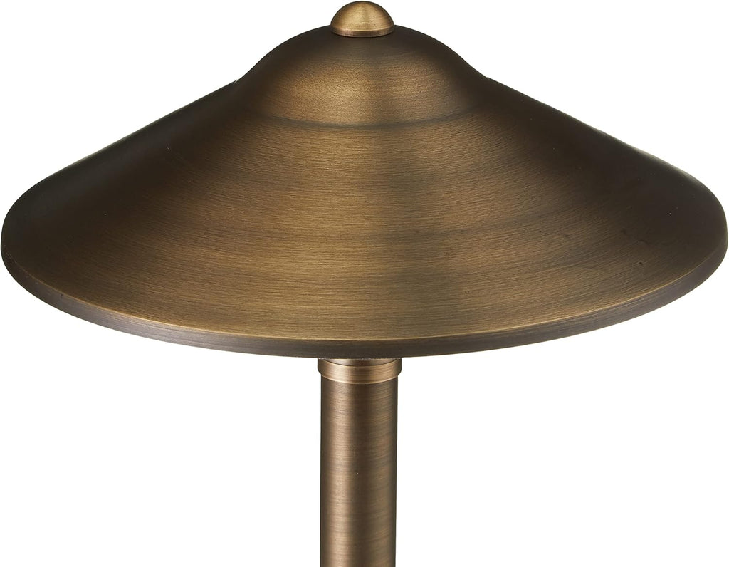 VOLT Max Spread 12V Solid Brass Path Light (25" Tall, 9" Shade), Bronze