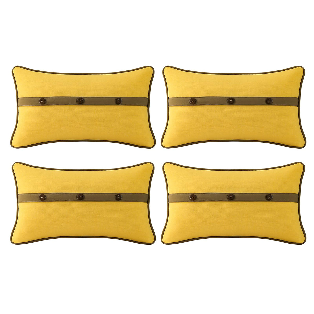 Outdoor Sunbrella Decorative Pillows Pack of 4, 20" x 12" Outdoor Pillow Set for Couch Bed Throw Patio Sofa, Airies Marble