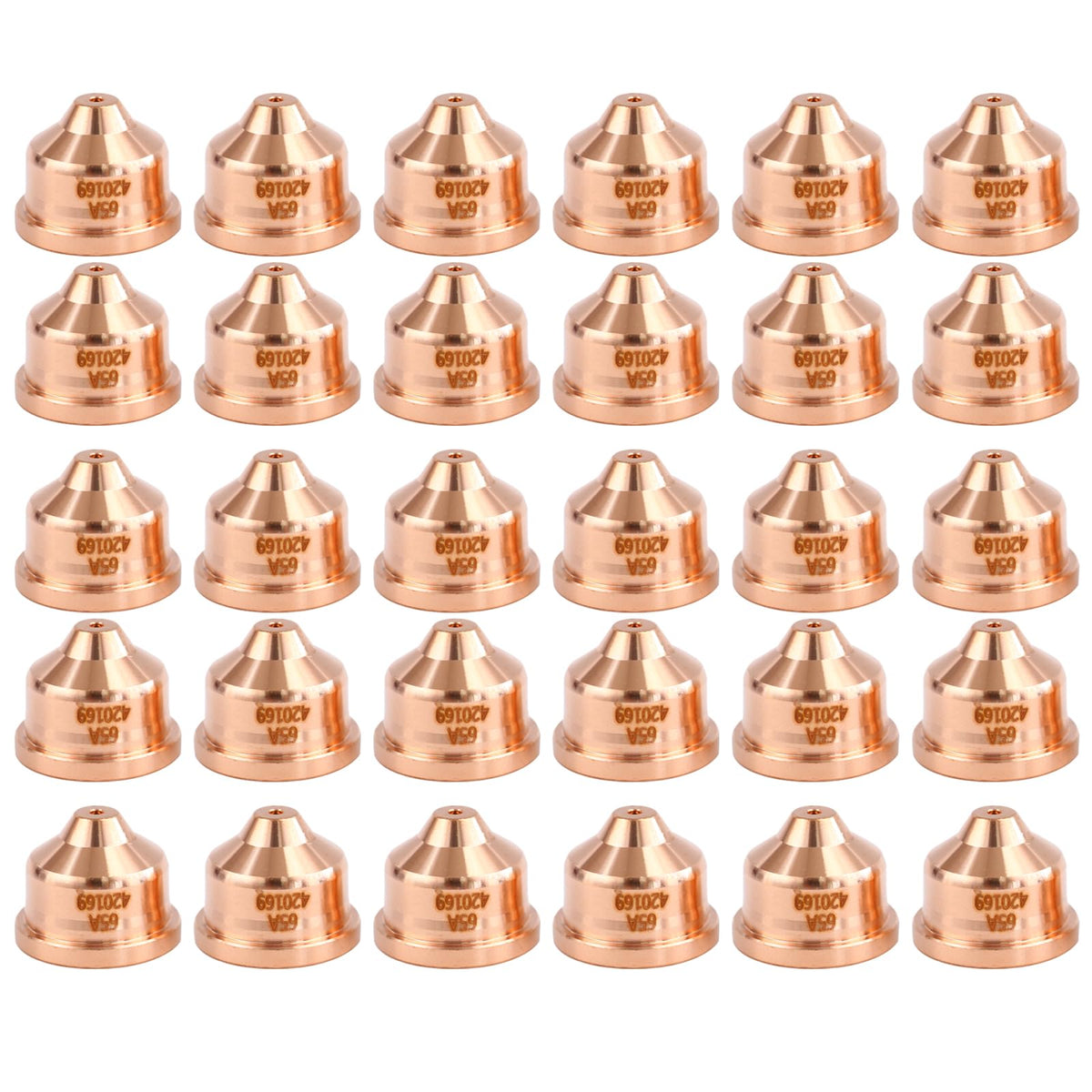 30pcs 420169 Nozzle Tips 65A Fit PMX125 Plasma Cutting Torch Consumables