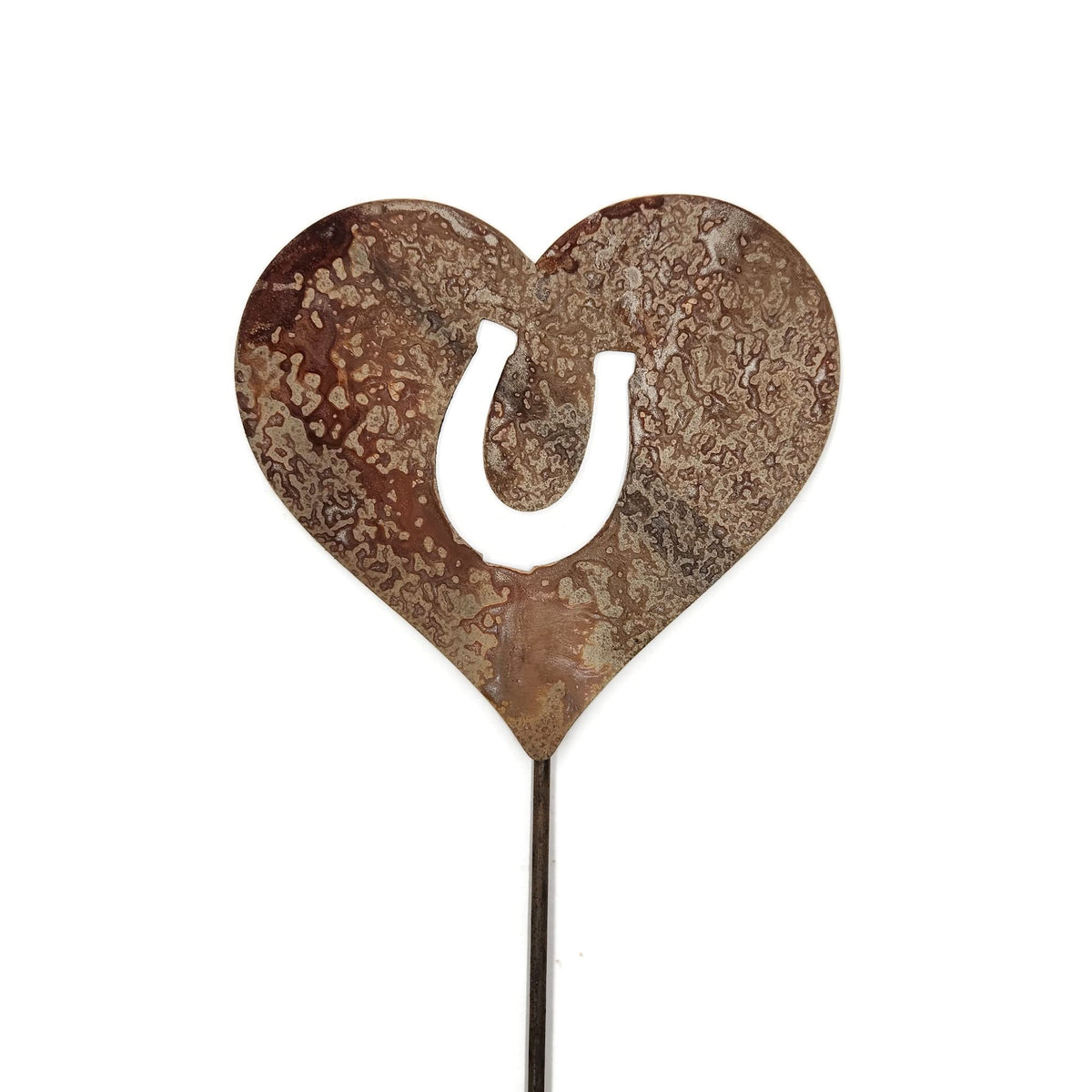 Pet Dog, Cat, Rabbit or Bird Keepsake Memorial Heart Garden Stake 20 to 28 Inches Tall (Large Heart, 28" Tall, Pembroke Welsh Corgi, Naturally Rusted)