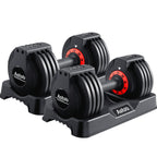 AOTOB Adjustable Dumbbell Set 25/55 Lbs (Pair)