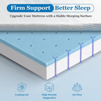 BedStory 3 Inch King Size Firm Mattress Topper, No Odor
