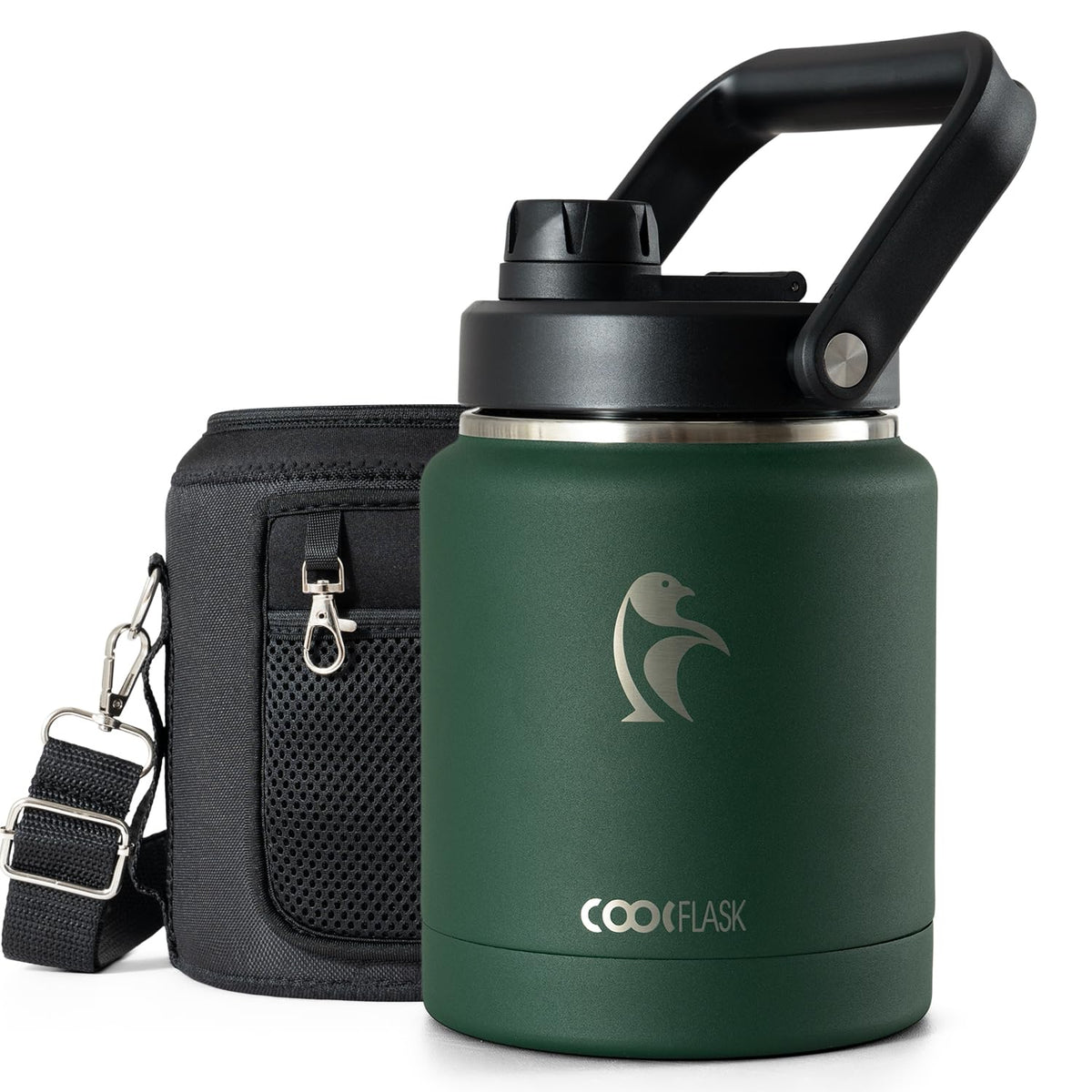 Coolflask Titan 2 Gallon Water Bottle Insulated with Large Spout Lid