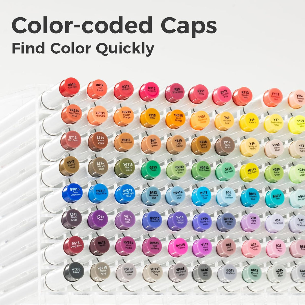 Ohuhu Alcohol Markers 104 Colors Brush& Fine for Artist Adult Cozy Coloring