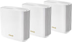 ASUS ZenWiFi Whole-Home Tri-band Mesh WiFi 6E System (ET9 3PK), Coverage up to 7,800 sq.ft, 7800Mbps, new 6GHz band, AiMesh, Lifetime Free Internet Security, Parental Control, EasySetup (Renewed)