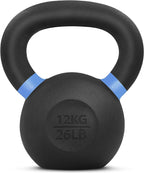 Yes4All Powder Coated Kettlebell, 9–88 lb Cast Iron Weights