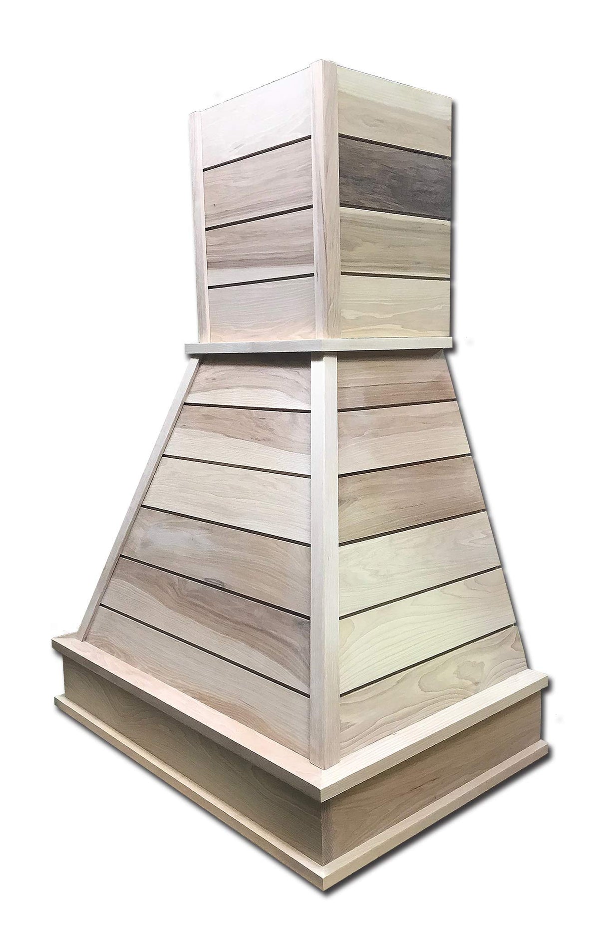 Castlewood Shiplap Trimmable Chimney Extension for 36" Wide Hood (15" High, Alder)