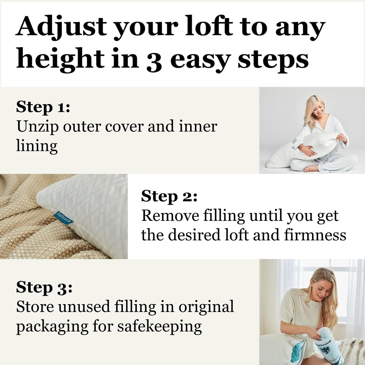 Saybrook Adjustable Pillow