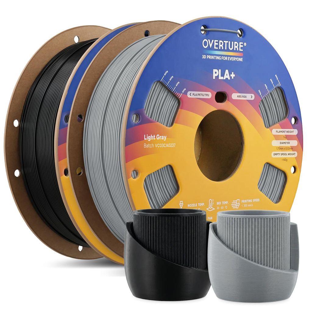OVERTURE 10KG Bundle High Speed PLA+ 3D Printer Filament 1.75mm