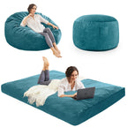 Bean Bag Chairs for Adults - Giant Bean Bag Convertible Floor Sofa