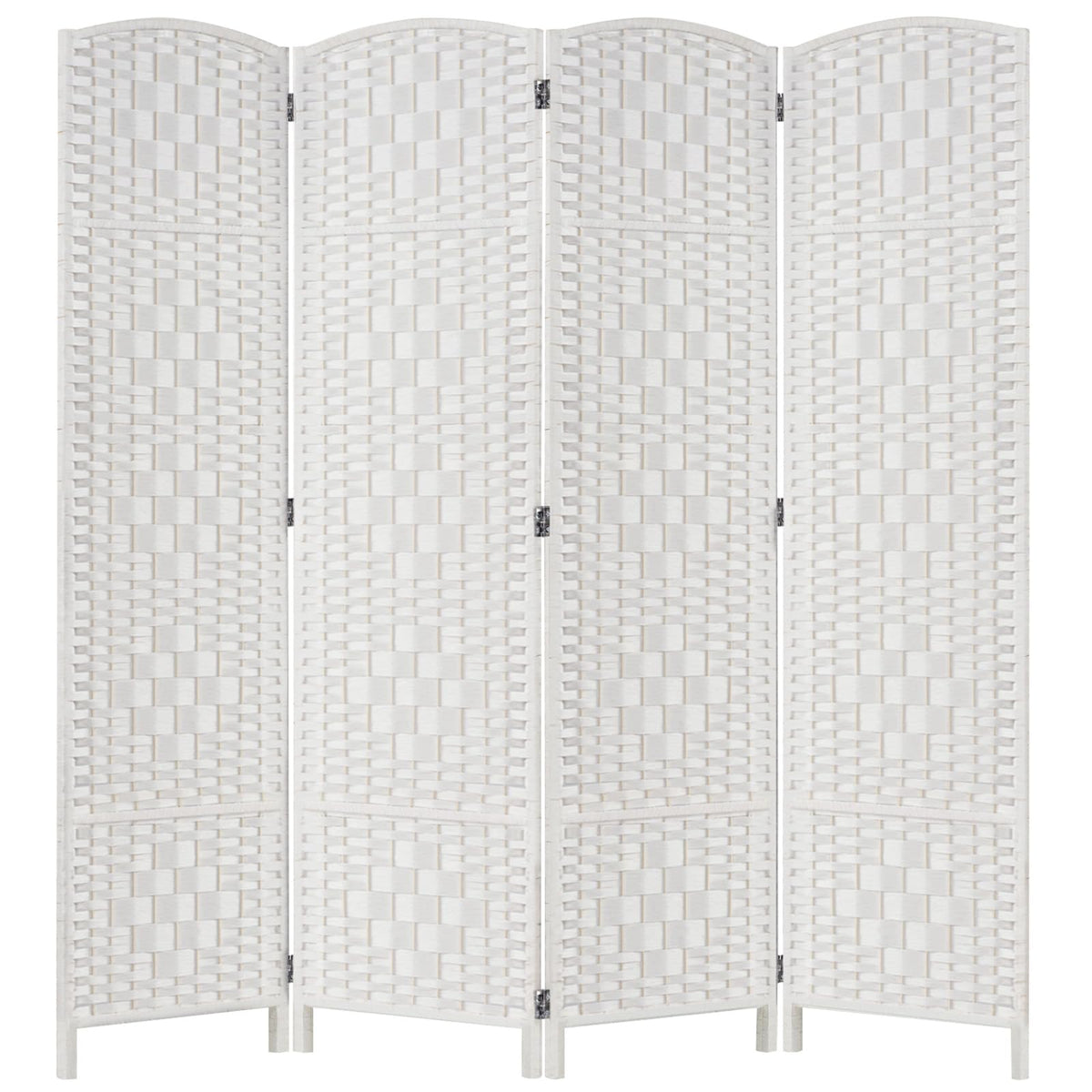 Rose Home Fashion Room Divider, 6 ft Tall Room Dividers and Folding Privacy Screens, 16in Privacy Screen 6 Panel Dark Coffee Space Temporary Wall Foldable Partition Separation