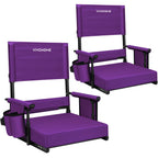 VIVOHOME Adjustable High Back Stadium Seats with Back Support and Cushion