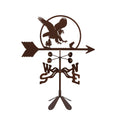 EZ Vane Steel Eagle Weathervane with Wind Cups — Deck Mount