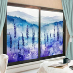 Beautiful Ocean Scenery Window Privacy Film 31.5Wx55.1L inch x 2pcs
