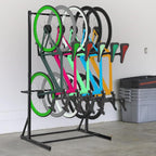 Garvee Freestanding 5 Bike Storage Rack Adjustable Height Floor Bike Stand