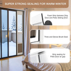 Large Dog Door for Sliding Glass Door, Aluminum Frame Doggie Door