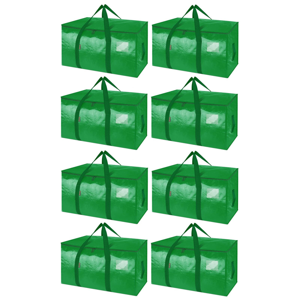 BALEINE 16-Pack Oversized Moving Bags with Reinforced Handles, Heavy-Duty Storage Tote for Clothes, Moving Supplies (Clear, 16-Pack)