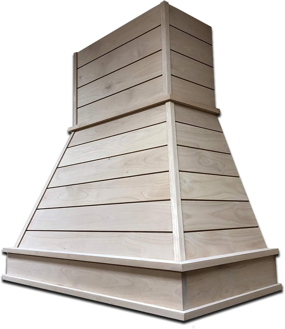 Castlewood Shiplap Trimmable Chimney Extension for 36" Wide Hood (15" High, Alder)