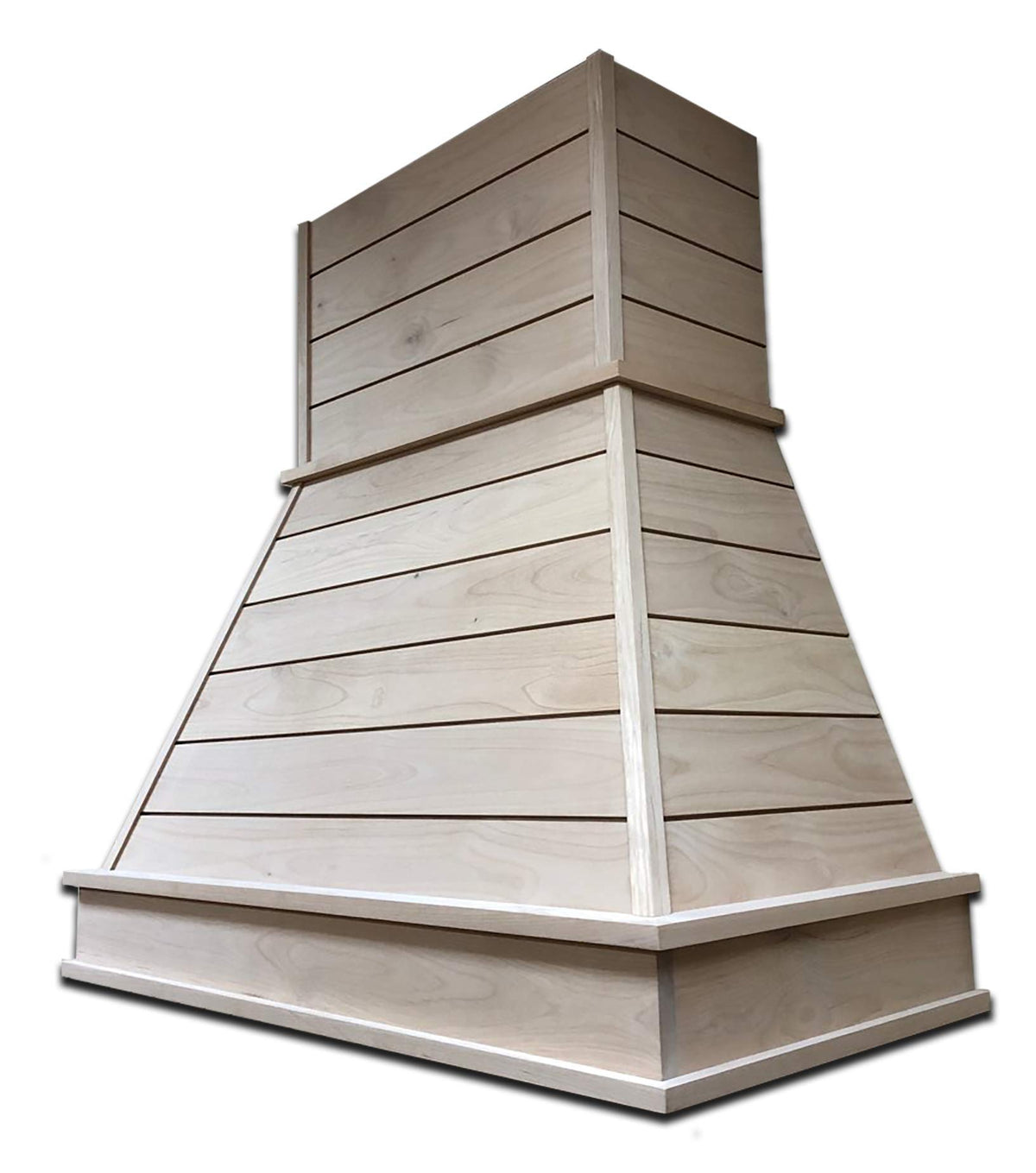 Castlewood Shiplap Trimmable Chimney Extension for 36" Wide Hood (15" High, Alder)