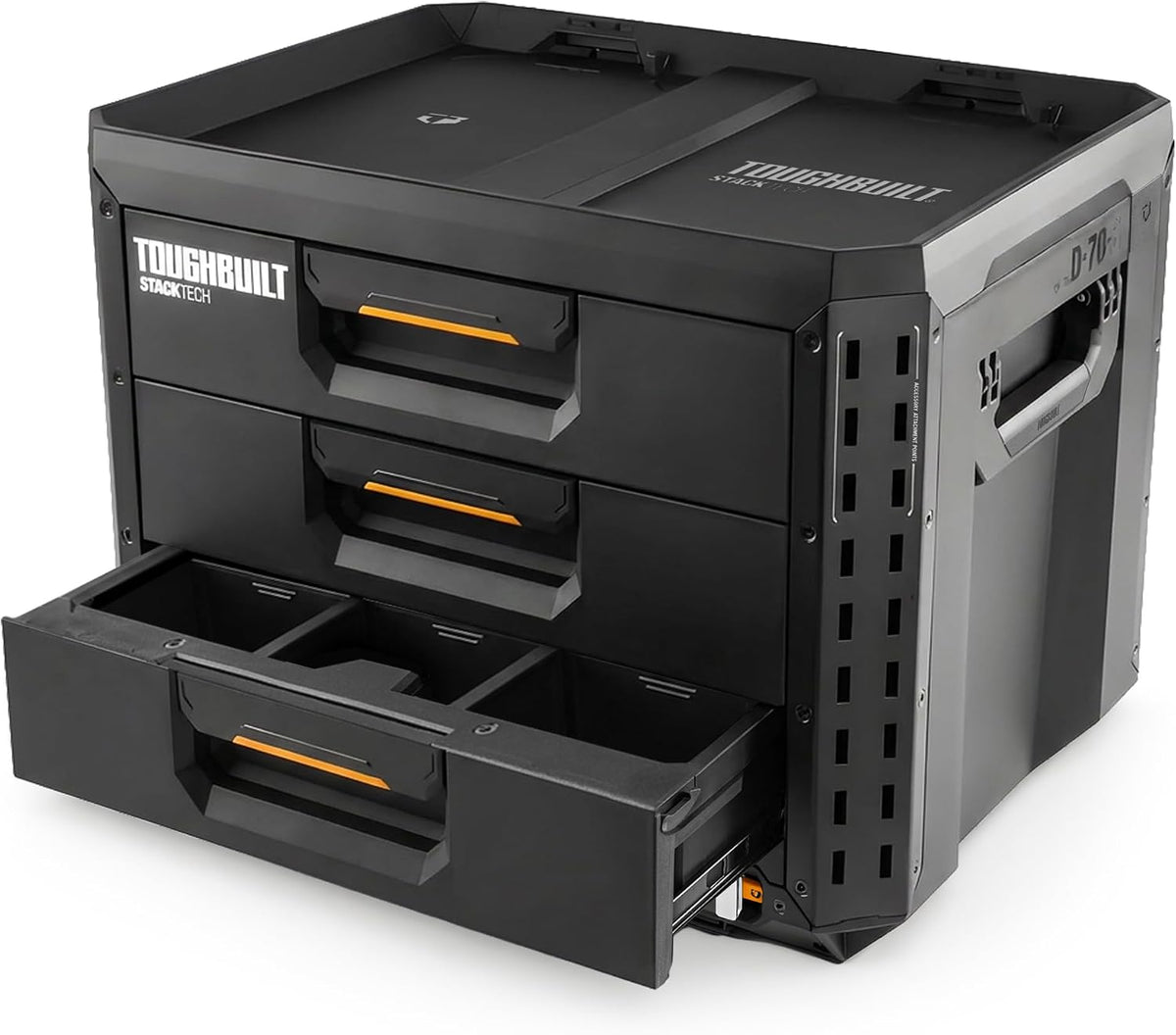 ToughBuilt StackTech XL 3 Drawer Tool Box, Stackable Storage, TB-B1-D-70-3