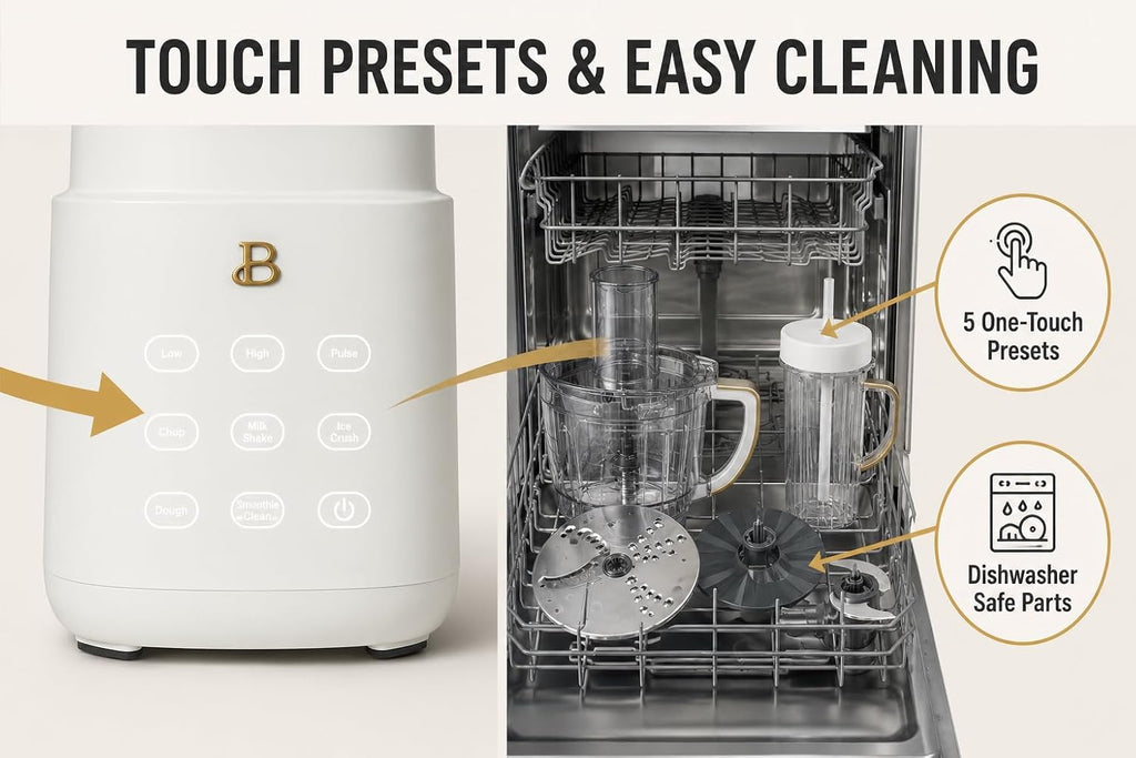 Blender and Food Processor Combo, Personal Smoothie Blender