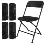 10 Pack White Folding Chairs for School Events Wedding Party Picnic