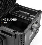ToughBuilt StackTech Rolling Tool Box with 9-Inch Wheels, 250 lb Capacity
