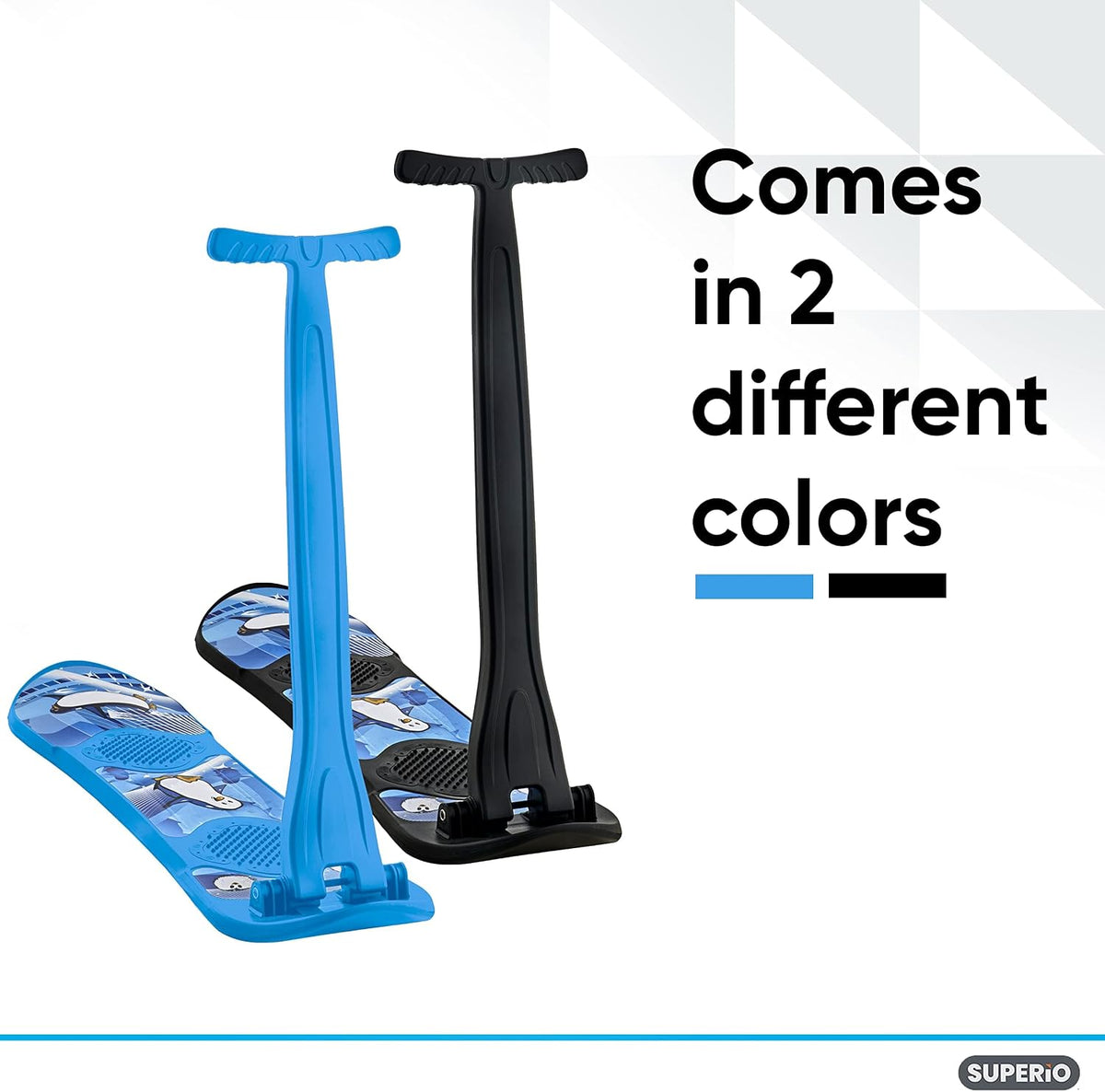 Superio Kids Snow Scooter, Ski Scooter, Snowboard, Snow Sled, Sledge Folding Sliding Ski Snowboard with Grip Handle