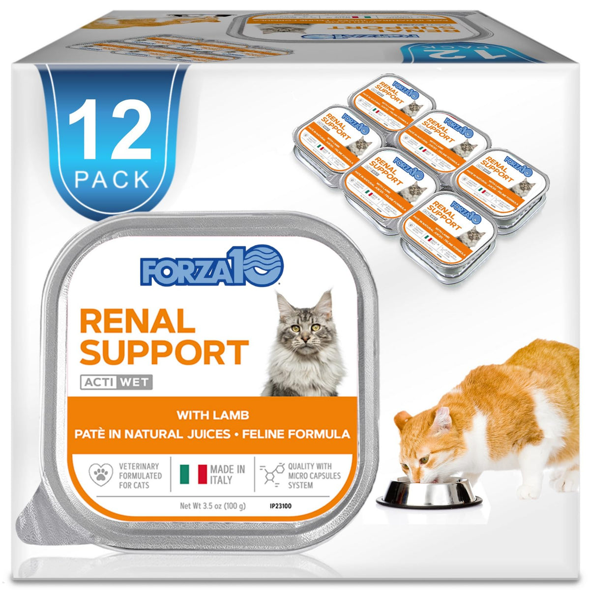 Forza10 - Renal Wet Cat Food for Kidney Support, 3.5 oz, 32-Pack