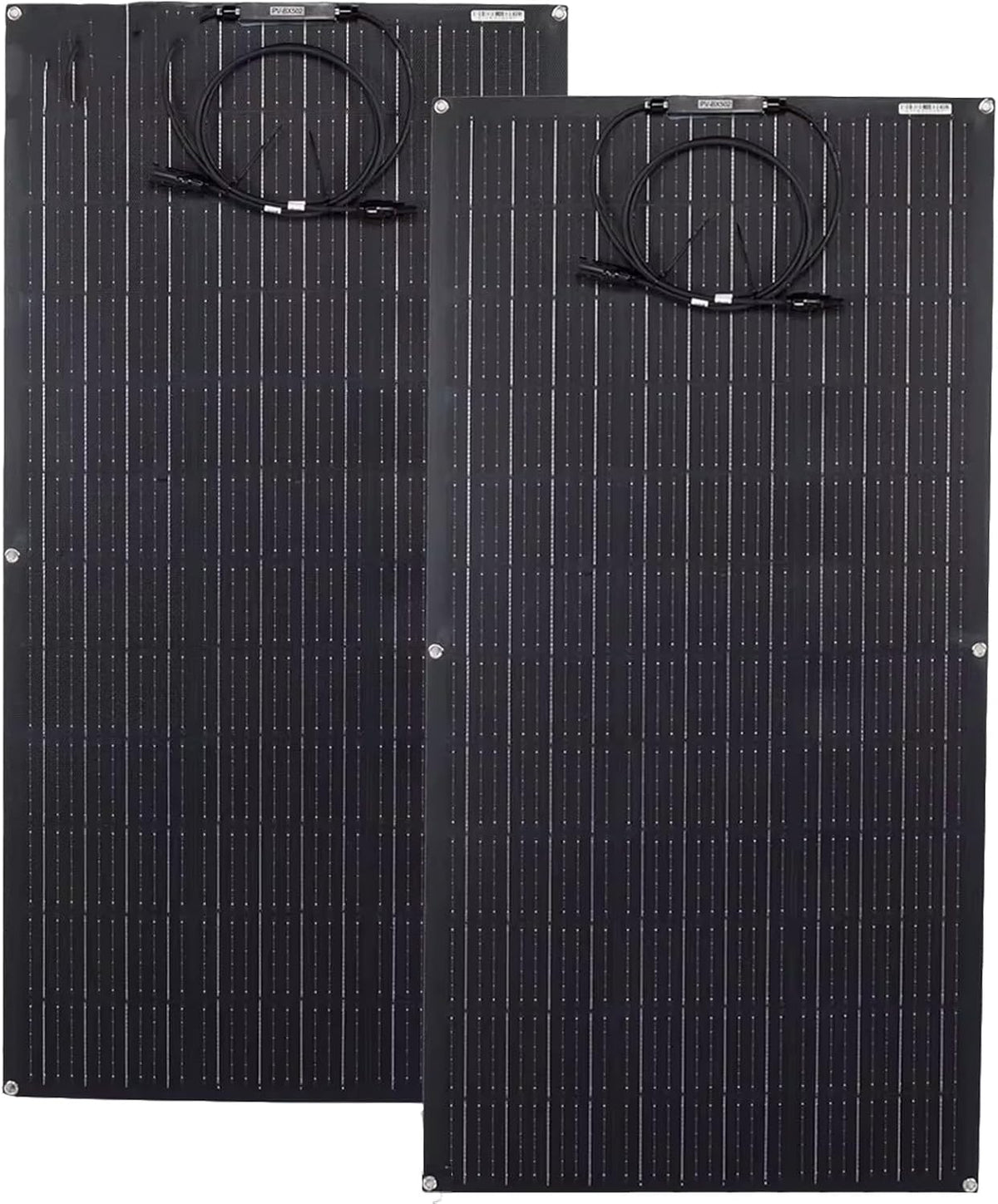 600W Flexible Panel Solar Kit, 2x300W Monocrystalline Solar Panels, IP67 Waterproof, 22%-25% Efficiency, Portable, Modern Style for Camping, RV, Off Grid System