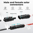 200W Solar Panel Kit,100W Solar Panel,Brackets,2.5m Cable,6m Cable