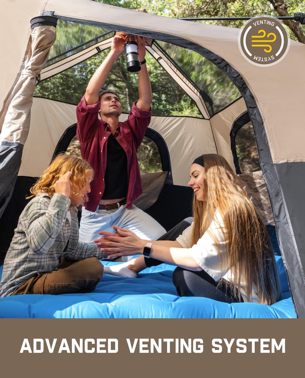 FanttikOutdoor 4/6/8/10 Person Instant Tent for Camping Setup in 60s