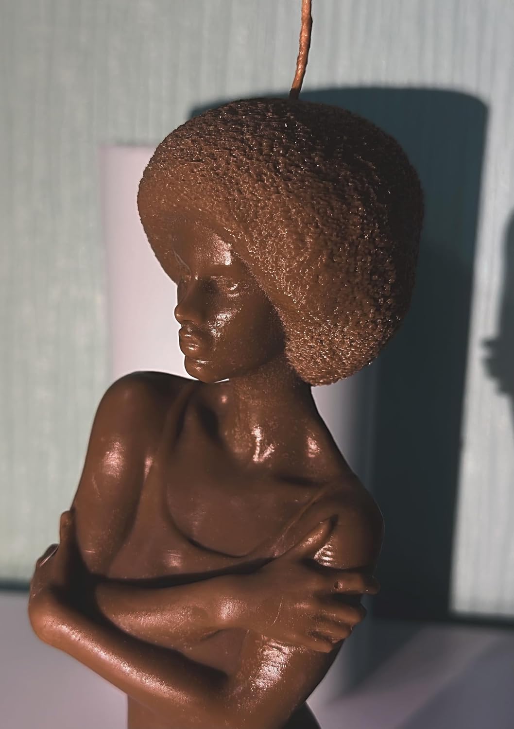 Handmade silicone mold balck lady Goddess African Female mould Afro Women mold Beautiful Black Lady Wax Mold