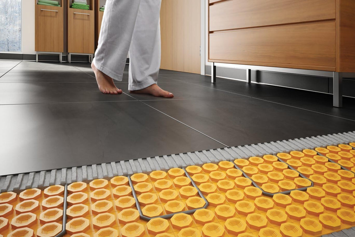 Schluter Ditra-Heat-E-HK Electric Floor Heating Cable Kit with Temperature Sensors - Ideal for Interior Tile Floors - Minimal EMF, Twisted Pair Cables, 240V, 70.6 Feet - DHEHK24021